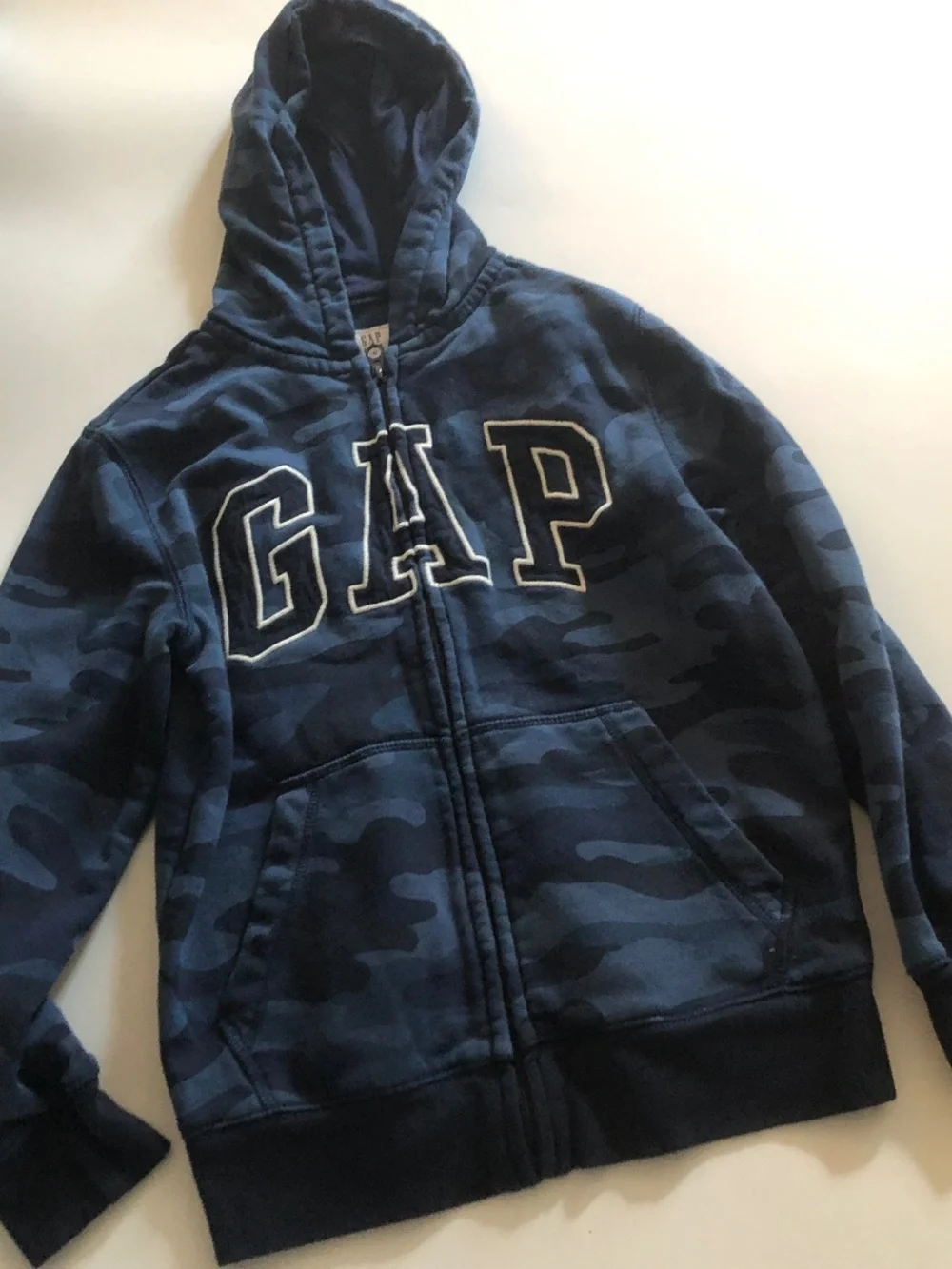 GAP Boys Camo Hoodie & Jogger Set Size M (8) Blue Matching Outfit